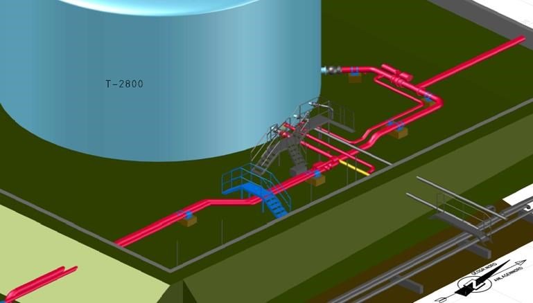Umbau eines Tanklagers von Senft Engineering in Bromberg